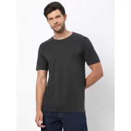 R&B Grey Cotton Regular Fit T-Shirt-picture-31