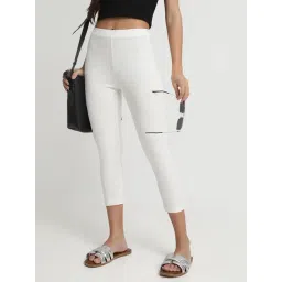 R&B Ivory Cotton Leggings-picture-42