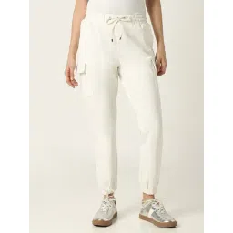 R&B Ivory Viscose High Rise Joggers-picture-40