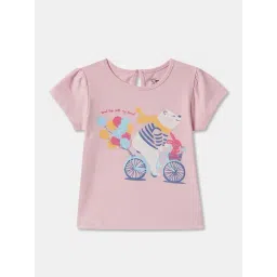 R&B Kids Baby Pink Graphic Print Regular Fit T-Shirt-picture-34