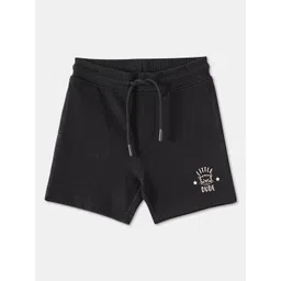 R&B Kids-Boys Solid Mid-Rise Cotton Shorts-picture-12