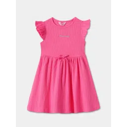 R&B Kids Hot Pink Regular Fit Dress-picture-21