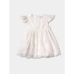 R&B Kids Ivory Embroidery Regular Fit Dress-picture-33