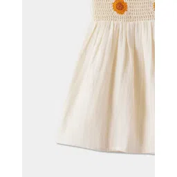 R&B Kids Ivory Embroidery Regular Fit Dress image 4
