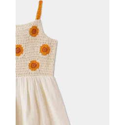 R&B Kids Ivory Embroidery Regular Fit Dress image 3