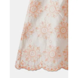 R&B Kids Ivory Embroidery Regular Fit Dress image 4