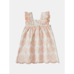 R&B Kids Ivory Embroidery Regular Fit Dress image 2