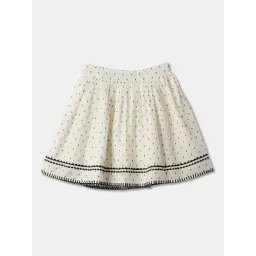 R&B Kids Ivory Flared Fit Skirt-picture-36