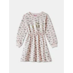 R&B Kids Ivory Floral Regular Fit Dress-picture-10