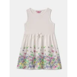 R&B Kids Ivory Floral Regular Fit Dress-picture-43