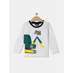 R&B Kids Ivory Graphic Print Regular Fit T-Shirt-picture-21