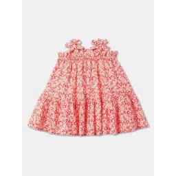 R&B Kids Ivory Printed Regular Fit Dress-picture-28