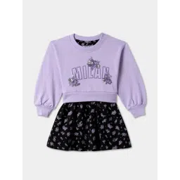 R&B Kids Lilac Regular Fit Dress-picture-20