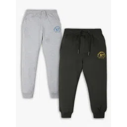 R&B Kids Multicolor Relaxed Fit Joggers (Pack of 2)-picture-22