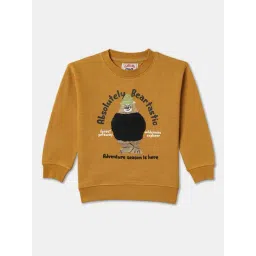 R&B Kids Mustard Applique Relaxed Fit Sweatshirt-picture-34