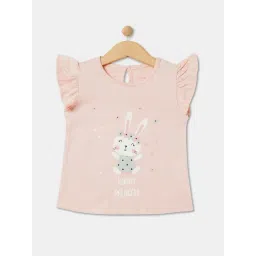 R&B Kids Pink Graphic Print Regular Fit Top-picture-37