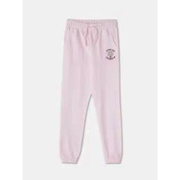 R&B Kids Pink Graphic Regular Fit Joggers-picture-35