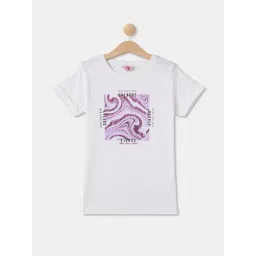 R&B Kids White Graphic Print Regular Fit Top-picture-33