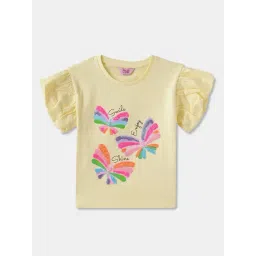 R&B Kids Yellow Embellished Regular Fit Top-picture-40