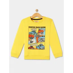 R&B Kids Yellow Graphic Print Regular Fit Sweatshirt-picture-20