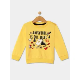 R&B Kids Yellow Graphic Print Regular Fit Sweatshirt-picture-21