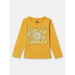 R&B Kids Yellow Graphic Print Regular Fit T-Shirt-picture-28