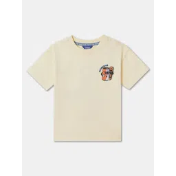 R&B Kids Yellow Graphic Print Regular Fit T-Shirt-picture-32