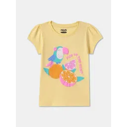 R&B Kids Yellow Graphic Regular Fit Top-picture-13