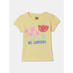 R&B Kids Yellow Graphic Regular Fit Top-picture-44