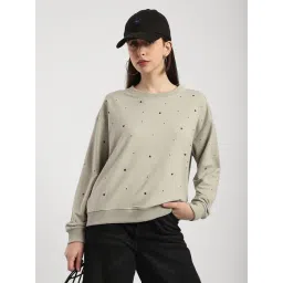 R&B Light Green Embellished Sweatshirt-picture-16