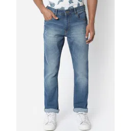 R&B Men Clean Look Cropped Mid-Rise Cotton Jeans-picture-34
