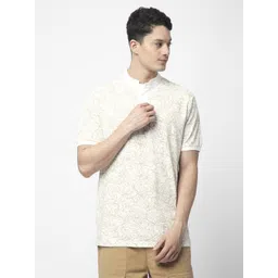 R&B Men Floral Printed Polo Collar T-shirt-picture-14