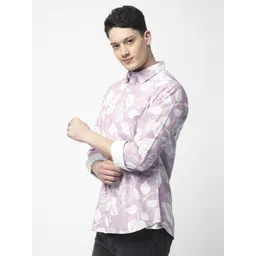 R&B Men Floral Printed Spread Collar Cotton Casual Shirt-picture-13
