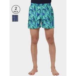 R&B Men Pack Of 2 Printed Pure Cotton Boxers-picture-30