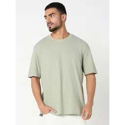 R&B Men Solid Round Neck Cotton Relaxed Fit T-shirt-picture-26
