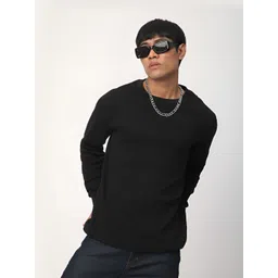 R&B Men Solid Round Neck Cotton T-shirt-picture-13