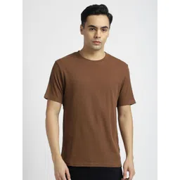 R&B Men Solid Round Neck Cotton T-shirt-picture-15