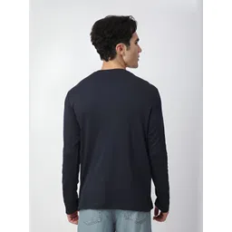 R&B Men Solid Round Neck Cotton T-shirt image 5