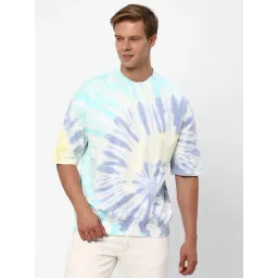 R&B Multicolour Cotton Relaxed Fit Tie - Dye Sweatshirt-picture-16