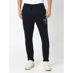 R&B Navy Cotton Regular Fit Trackpants-picture-41