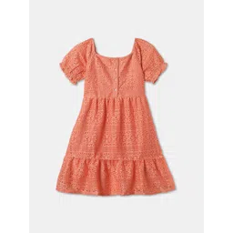 R&B Puff Sleeve A-Line Dress-picture-57