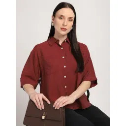 R&B Rust Polyester Shirt-picture-11