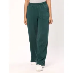 R&B Teal Cotton Mid Rise Trackpants-picture-23
