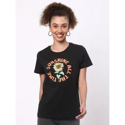 R&B Typography Printed Cotton Regular Fit T-shirt-picture-41