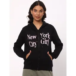 R&B Typography Printed Hooded Cotton Jacket-picture-34