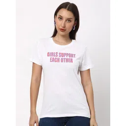 R&B Typography Printed Round Neck Cotton T-shirt-picture-33