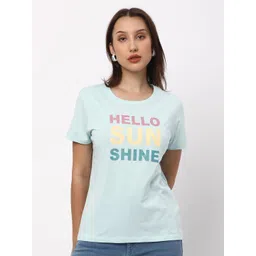 R&B Typography Printed Round Neck Cotton T-shirt-picture-34