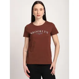 R&B Typography Printed Round Neck Cotton T-shirt-picture-40