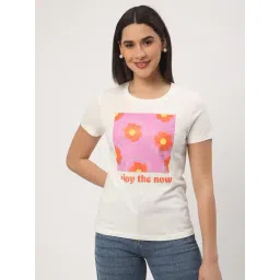 R&B White Cotton Graphic Print Regular Fit T-Shirt-picture-40