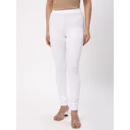 R&B White Cotton Leggings-picture-23